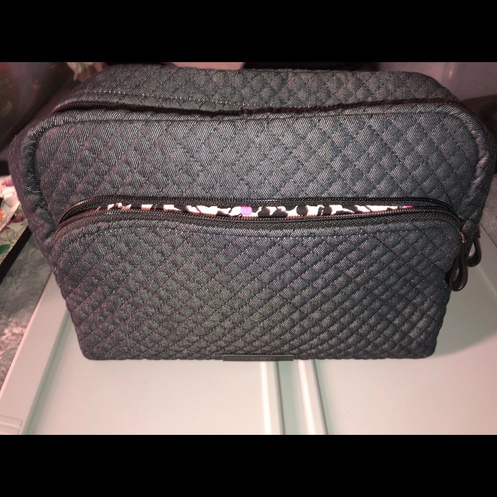 Vera Bradley Large Denim Cosmetic Bag